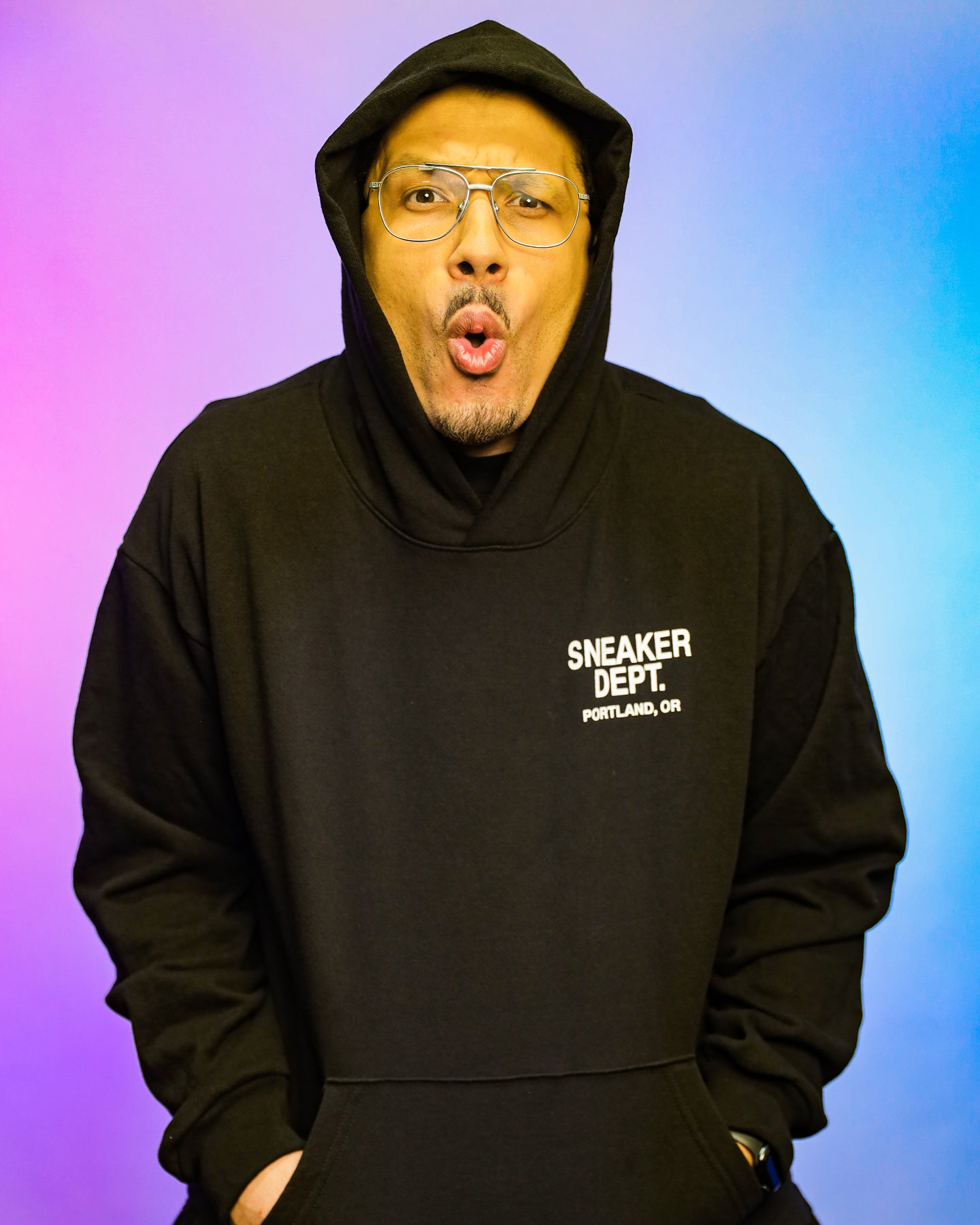 SNEAKER DEPT. PORTLAND - BLACK HOODIE