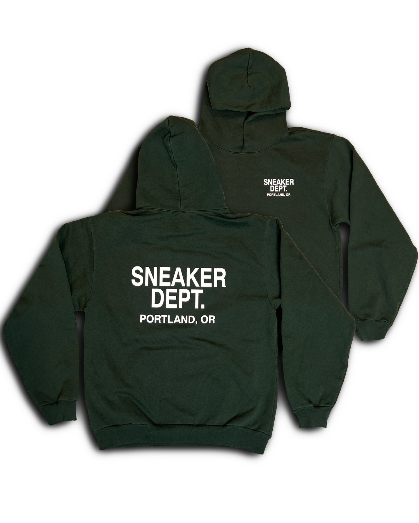 SNEAKER DEPT. PORTLAND - GREEN HOODIE