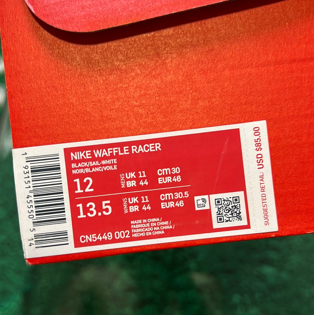 Nike Waffle Racer Black/White