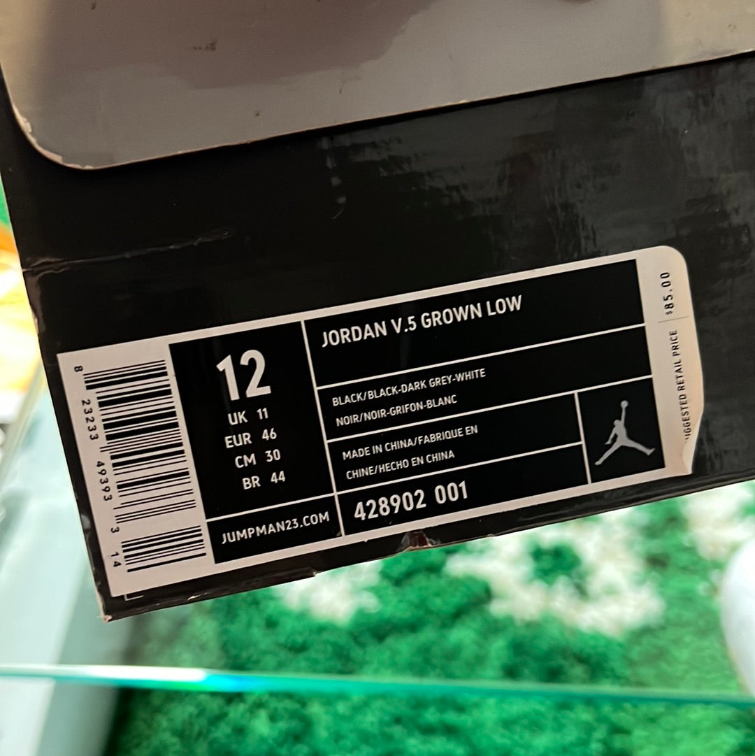 Air Jordan V.5 Grown Low Black