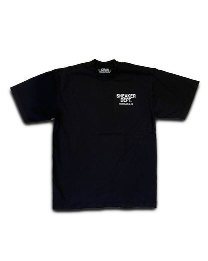 SNEAKER DEPT. HONOLULU - BLACK TEE